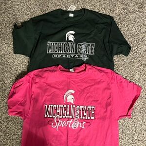 2pk MSU Michigan state Spartans T-shirt